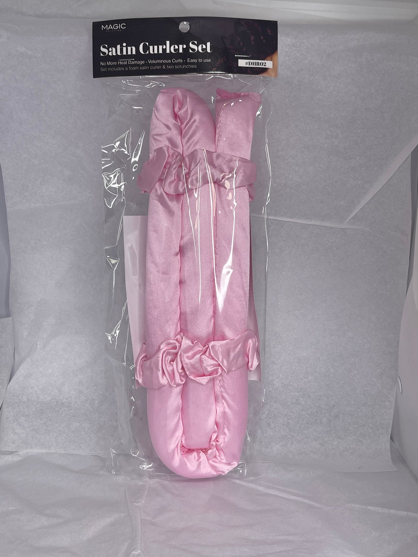 Pink Satin Curler Set