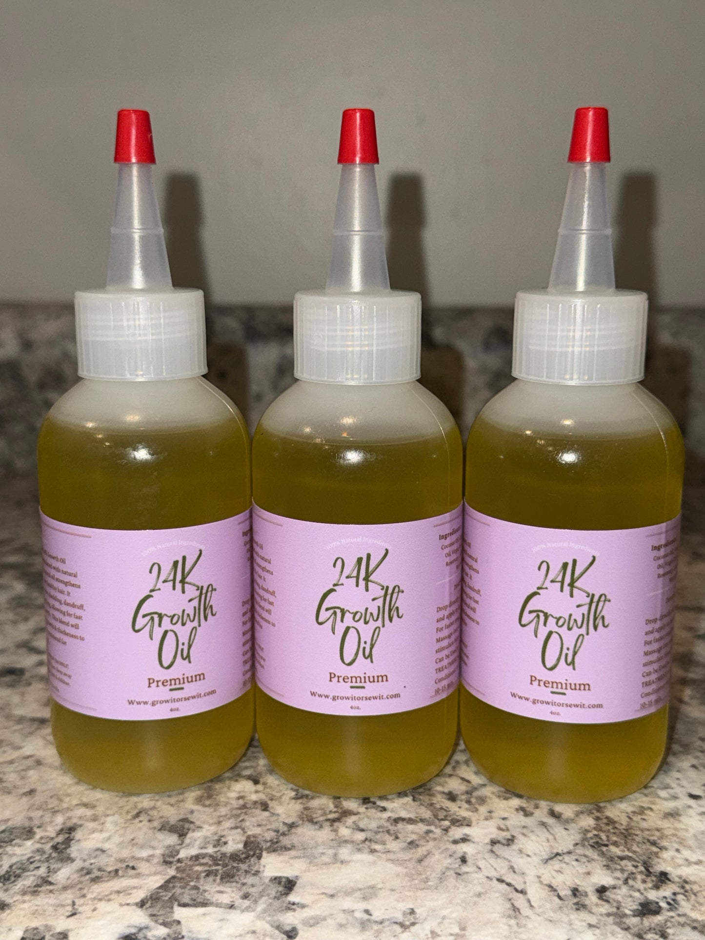 24 K Growth Oil Premium 4oz.