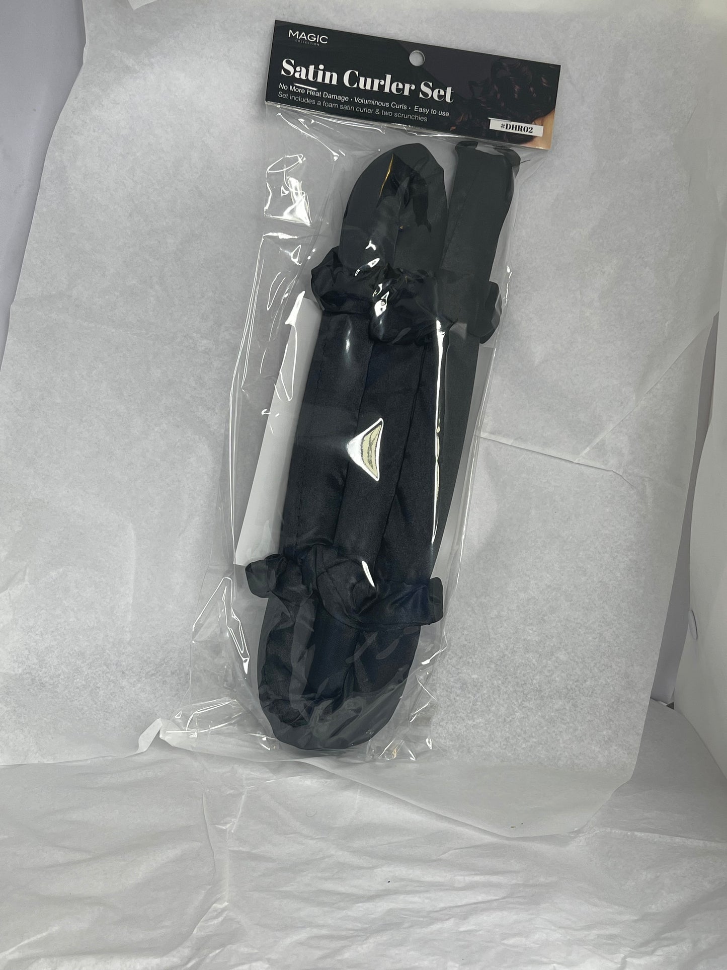 Black Satin Curler Set